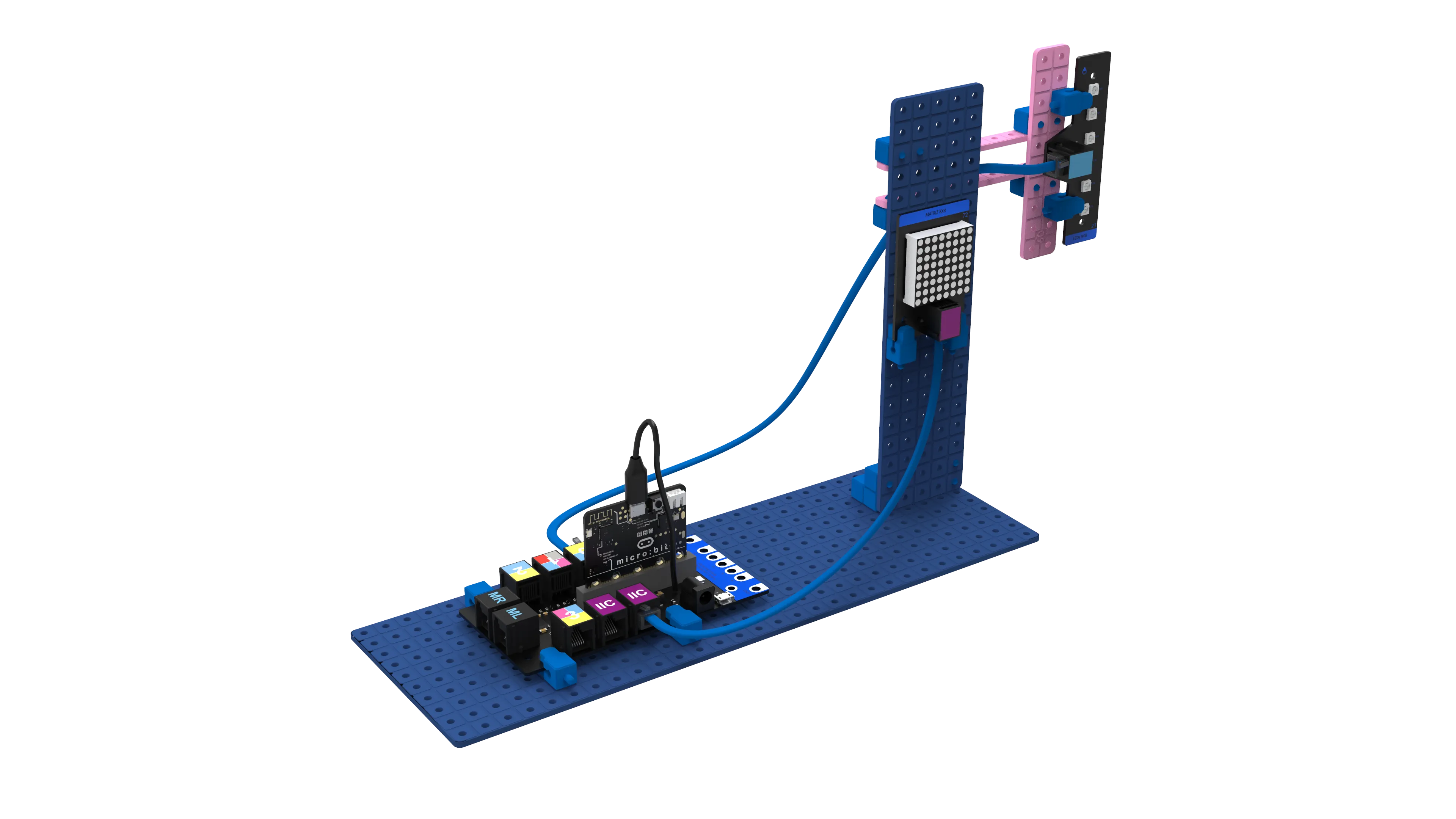 Illustration render for Smart traffic project.